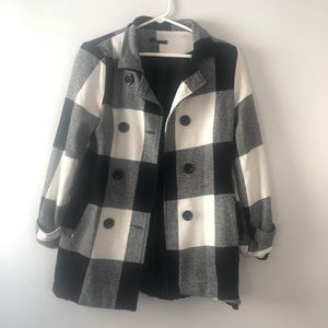 Black and White Plaid Blazer